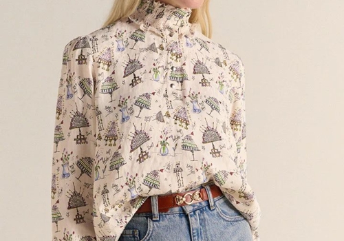 [BALZAC PARIS] Once upon a time birthday print blouse